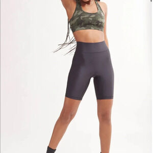 NWT All Access High Waisted Center Stage 9in Shine Biker Short Bandier Revolve